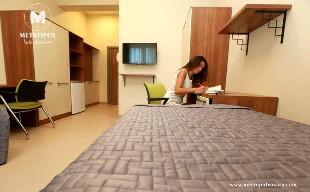 اتاق خوابگاه دانشجویی در ترکیه