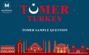 نمونه سوالات آزمون تومر ترکیه